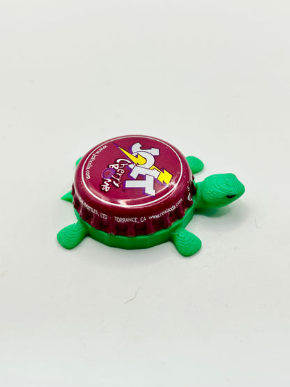 Jolt Cherry Bomb - Bottle Cap Magnet Turtle Shell Shocked Art