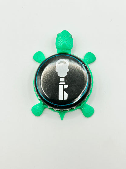 Broken Barrel Brewing (Key) - Bottle Cap Magnet Turtle Shell Shocked Art