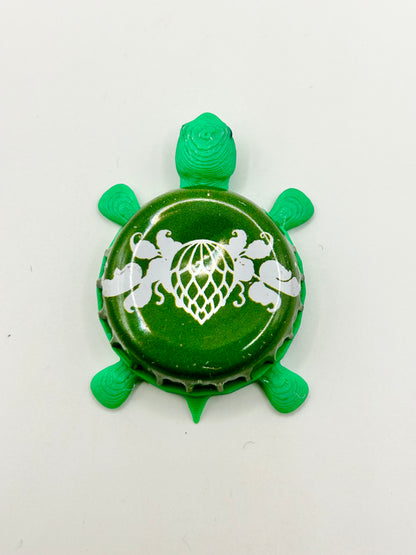 Wicked Weed (Olive Green) - Bottle Cap Magnet Turtle Shell Shocked Art