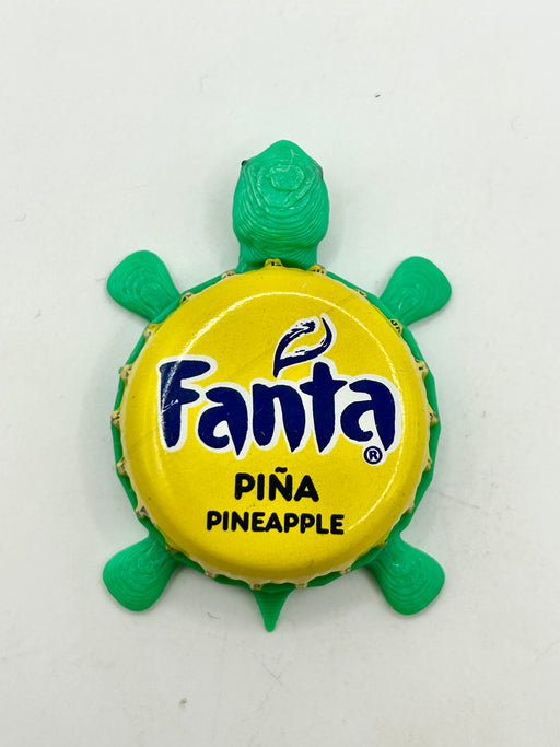 Fanta Pina Pineapple - Bottle Cap Magnet Turtle Shell Shocked Art