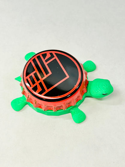Brothers Craft Brewing (Red) - Bottle Cap Magnet Turtle Shell Shocked Art