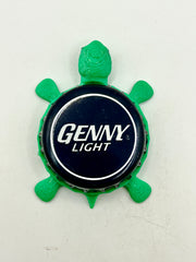 Genny Light - Bottle Cap Magnet Turtle Shell Shocked Art