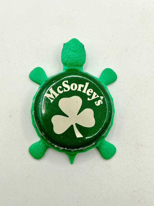 McSorley’s Beer - Bottle Cap Magnet Turtle Shell Shocked Art