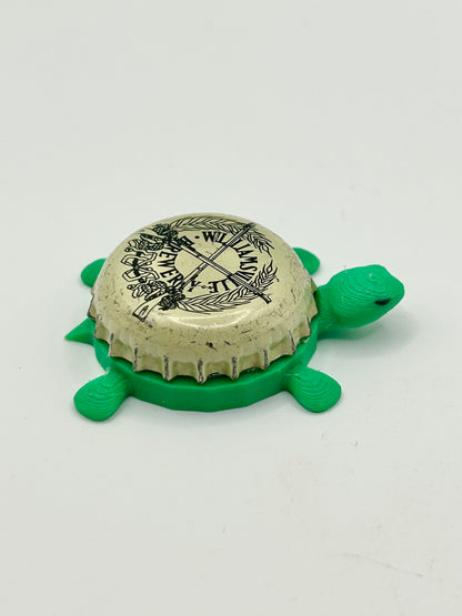 Williamsville Brewery - Bottle Cap Magnet Turtle Shell Shocked Art