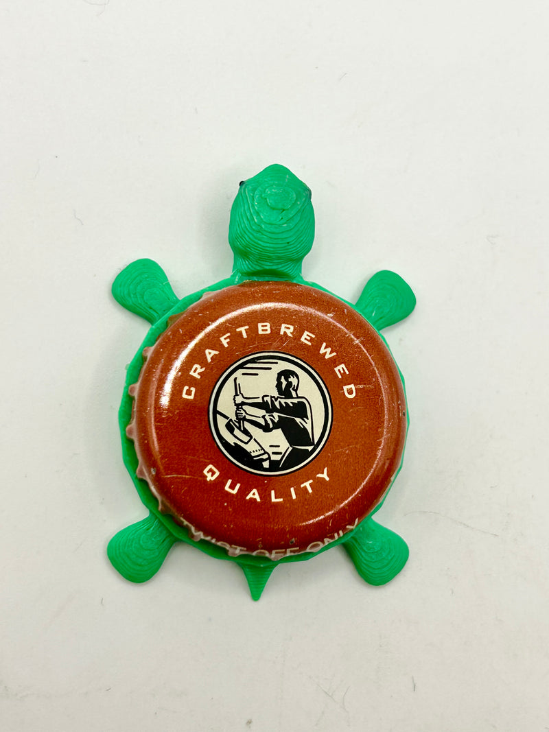 Thomas Kemper Root Beer - Bottle Cap Magnet Turtle Shell Shocked Art