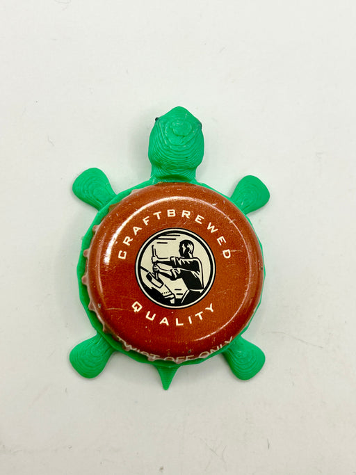 Thomas Kemper Root Beer - Bottle Cap Magnet Turtle Shell Shocked Art