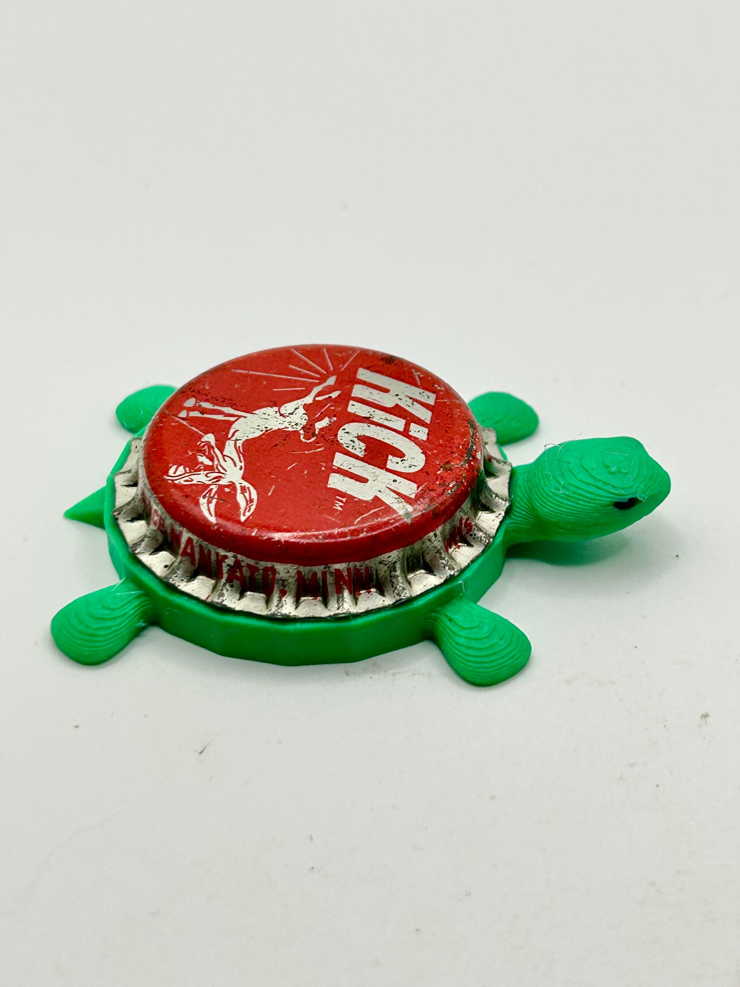 Kick Cola (Donkey) - Bottle Cap Magnet Turtle Shell Shocked Art