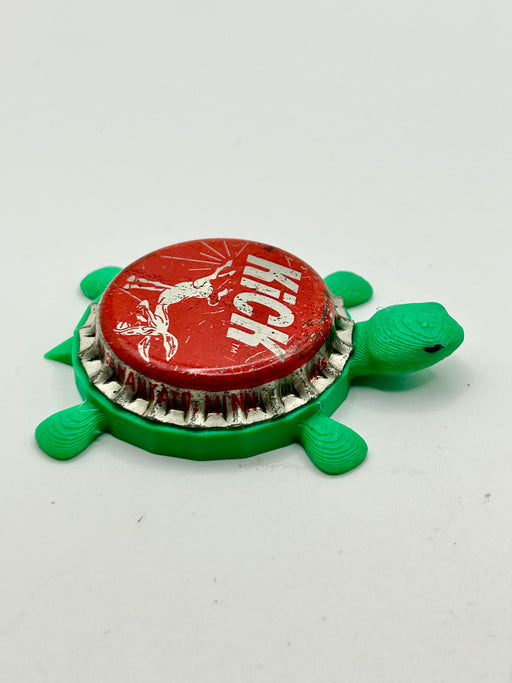 Kick Cola (Donkey) - Bottle Cap Magnet Turtle Shell Shocked Art