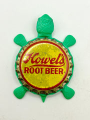 Howel’s Root Beer - Bottle Cap Magnet Turtle Shell Shocked Art