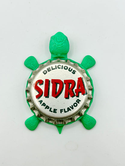 Sidra - Bottle Cap Magnet Turtle Shell Shocked Art