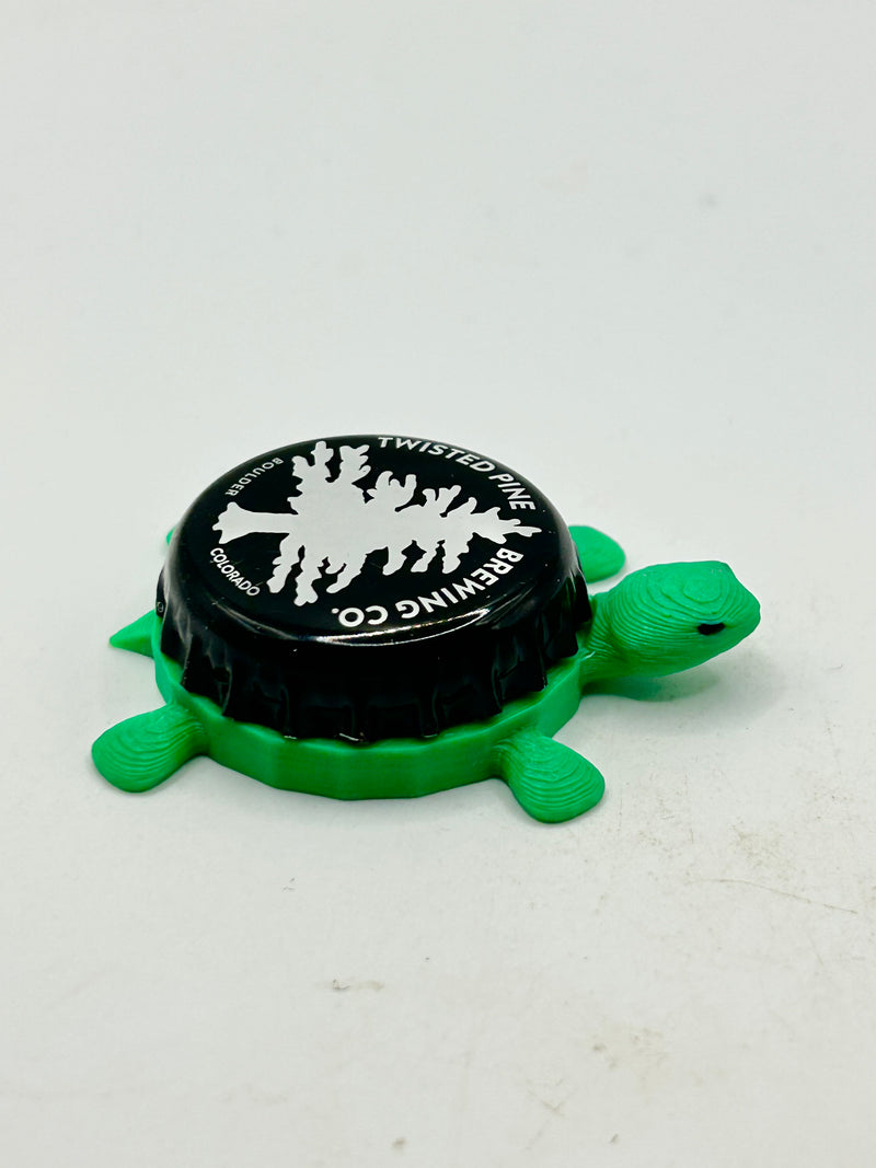 Twisted Pine Brewing - Bottle Cap Magnet Turtle (Copy) Shell Shocked Art