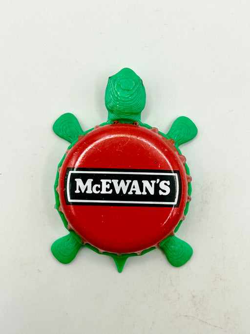 McEwan’s Brewing - Bottle Cap Magnet Turtle Shell Shocked Art