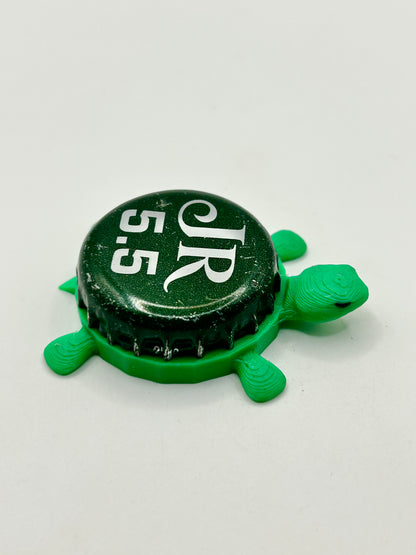 James Ready 5.5 - Bottle Cap Magnet Turtle Shell Shocked Art