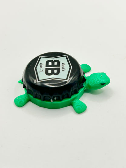 Bard’s Beer - Bottle Cap Magnet Turtle Shell Shocked Art