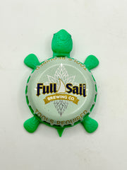Full Sail Brewing Co (Light Green) - Bottle Cap Magnet Turtle Shell Shocked Art