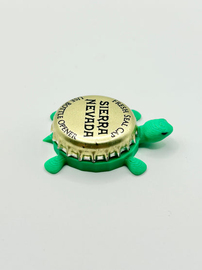 Sierra Nevada (Gold Cap) - Bottle Cap Magnet Turtle Shell Shocked Art