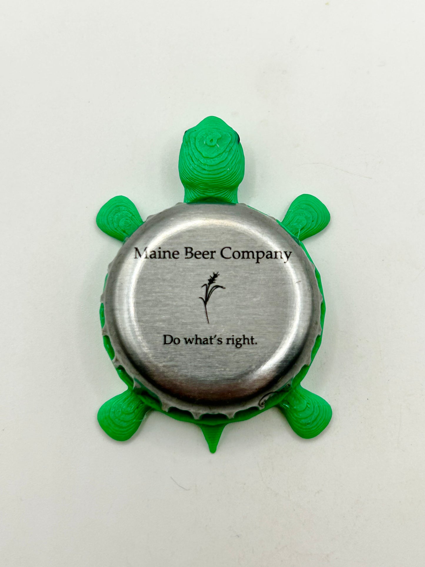 Maine Beer Company - Bottle Cap Magnet Turtle