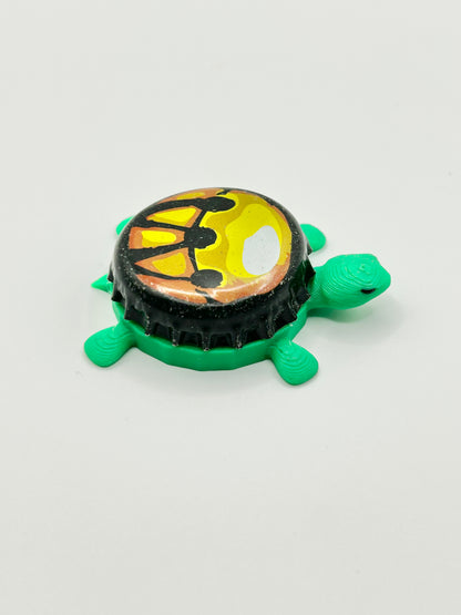 Weyerbacher - Bottle Cap Magnet Turtle Shell Shocked Art
