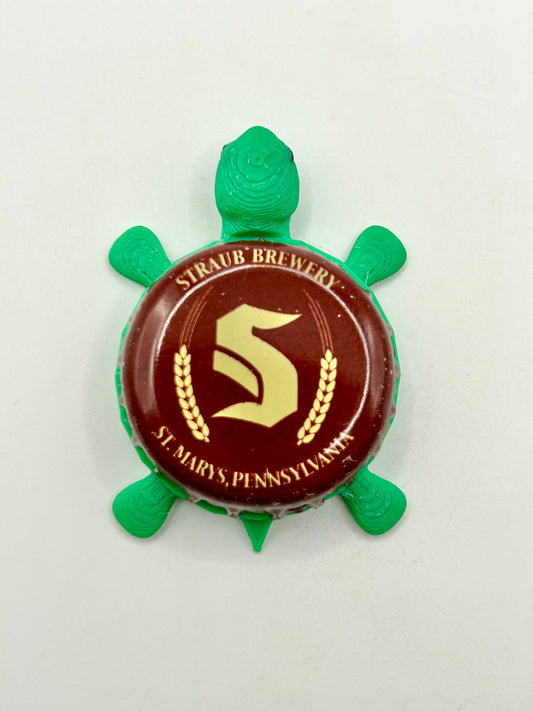 Straub Brewing - Bottle Cap Magnet Turtle