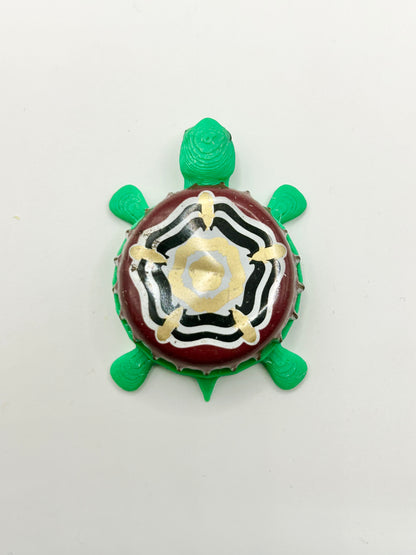 Samuel Smith Brewing (Burgundy) - Bottle Cap Magnet Turtle Shell Shocked Art