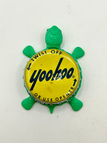 YooHoo Chocolate Drink (Yellow) - Bottle Cap Magnet Turtle Shell Shocked Art