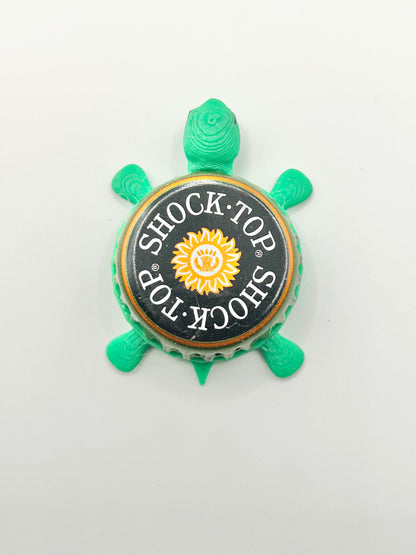 Shock Top Citrus Pearls - Bottle Cap Magnet Turtle Shell Shocked Art