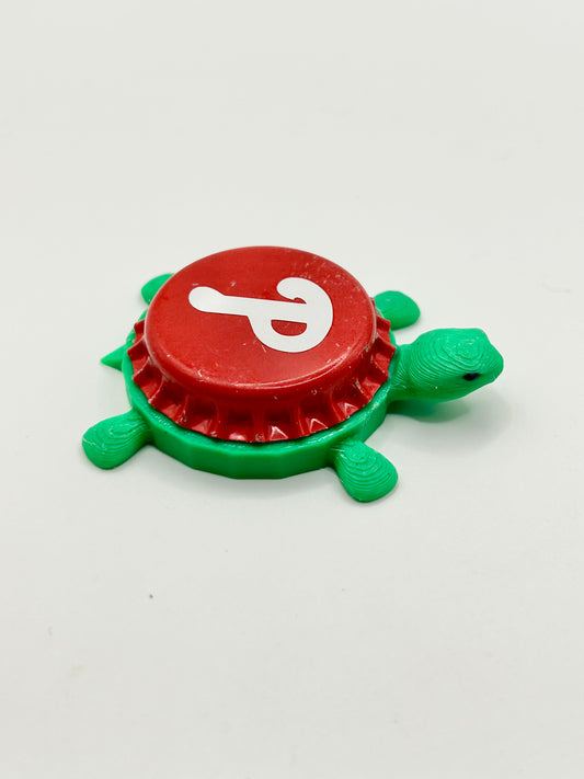 Phillies - Bottle Cap Magnet Turtle