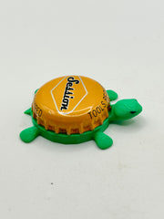 Full Sail Session (Light Orange) - Bottle Cap Magnet Turtle Shell Shocked Art