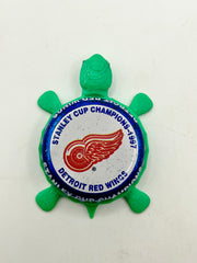 Detroit Red Wings Stanley Cup Champions (1997) - Bottle Cap Magnet Turtle Shell Shocked Art