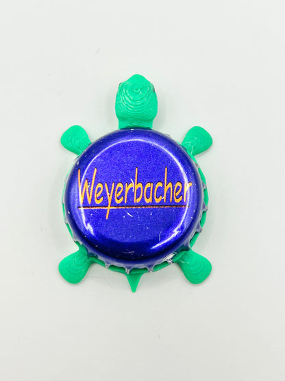Weyerbacher (Text) - Bottle Cap Magnet Turtle Shell Shocked Art