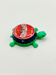 Shipyard Brewing (Red) - Bottle Cap Magnet Turtle Shell Shocked Art