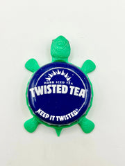 Twisted Tea (with Sun) - Bottle Cap Magnet Turtle Shell Shocked Art