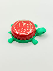 No-Li Brewhouse - Bottle Cap Magnet Turtle Shell Shocked Art
