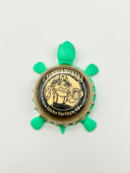 Tommyknocker Beer (Vintage) - Bottle Cap Magnet Turtle Shell Shocked Art