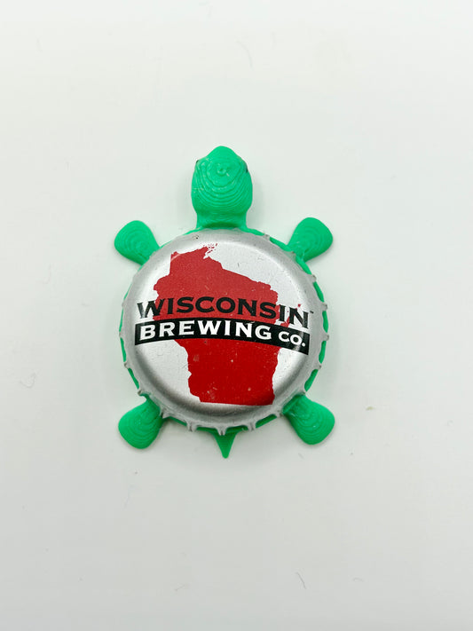 Wisconsin Brewing - Bottle Cap Magnet Turtle