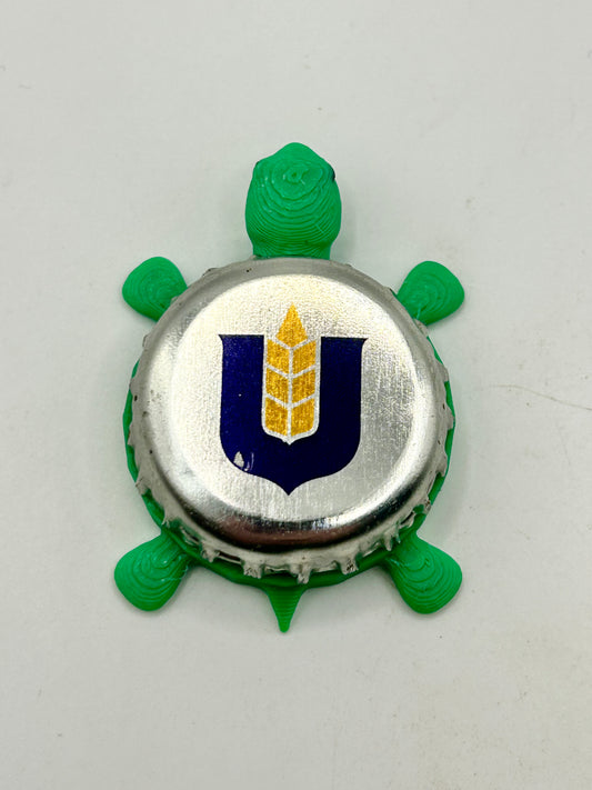 Unibroue Beer (Color) - Bottle Cap Magnet Turtle Shell Shocked Art