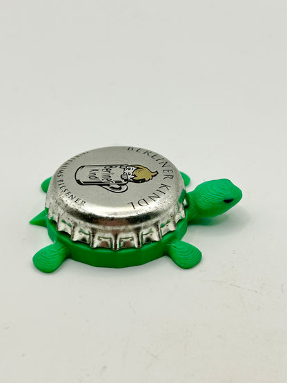 Berliner Kindl - Bottle Cap Magnet Turtle Shell Shocked Art