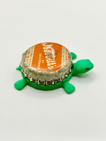 Nesbitt’s Orange Soda (Vintage) - Bottle Cap Magnet Turtle Shell Shocked Art