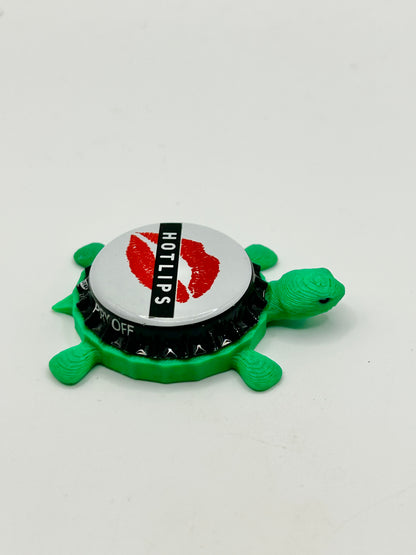 Culmination Brewing - Bottle Cap Magnet Turtle Shell Shocked Art