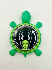 It’s Alive Kombucha - Bottle Cap Magnet Turtle Shell Shocked Art