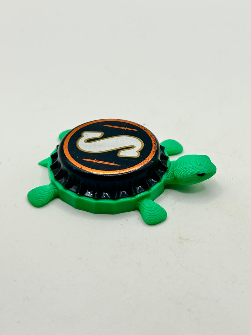Southampton (Black) - Bottle Cap Magnet Turtle Shell Shocked Art