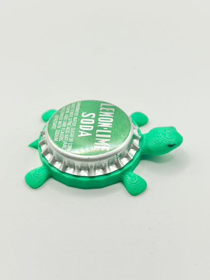 Lemon Lime Soda (Vintage Green) - Bottle Cap Magnet Turtle Shell Shocked Art