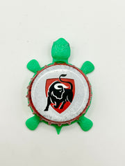 Jupiler Beer - Bottle Cap Magnet Turtle Shell Shocked Art