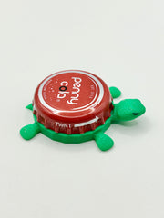 Penny Cola - Bottle Cap Magnet Turtle Shell Shocked Art