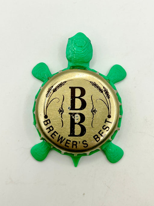 Brewer’s Best - Bottle Cap Magnet Turtle Shell Shocked Art