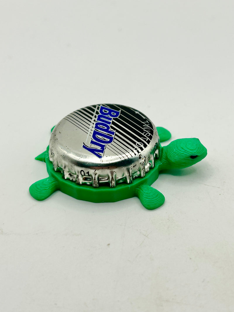 Bud Dry (Black) - Bottle Cap Magnet Turtle Shell Shocked Art