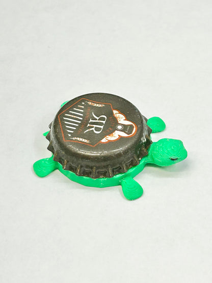 Rusty Rail Brewing - Bottle Cap Magnet Turtle Shell Shocked Art