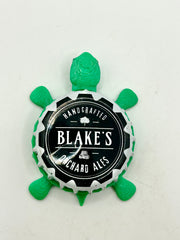 Blake’s Orchard Ales - Bottle Cap Magnet Turtle Shell Shocked Art
