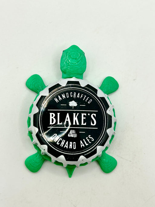 Blake’s Orchard Ales - Bottle Cap Magnet Turtle Shell Shocked Art