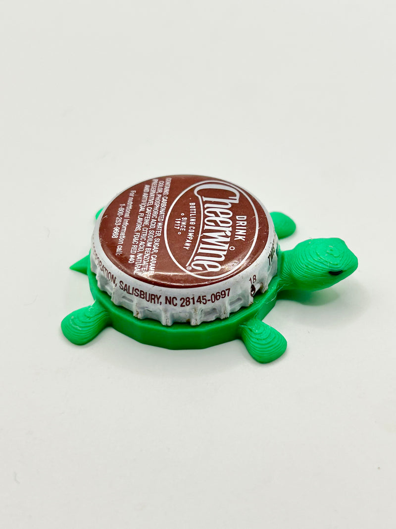 Cheerwine (Maroon) - Bottle Cap Magnet Turtle Shell Shocked Art